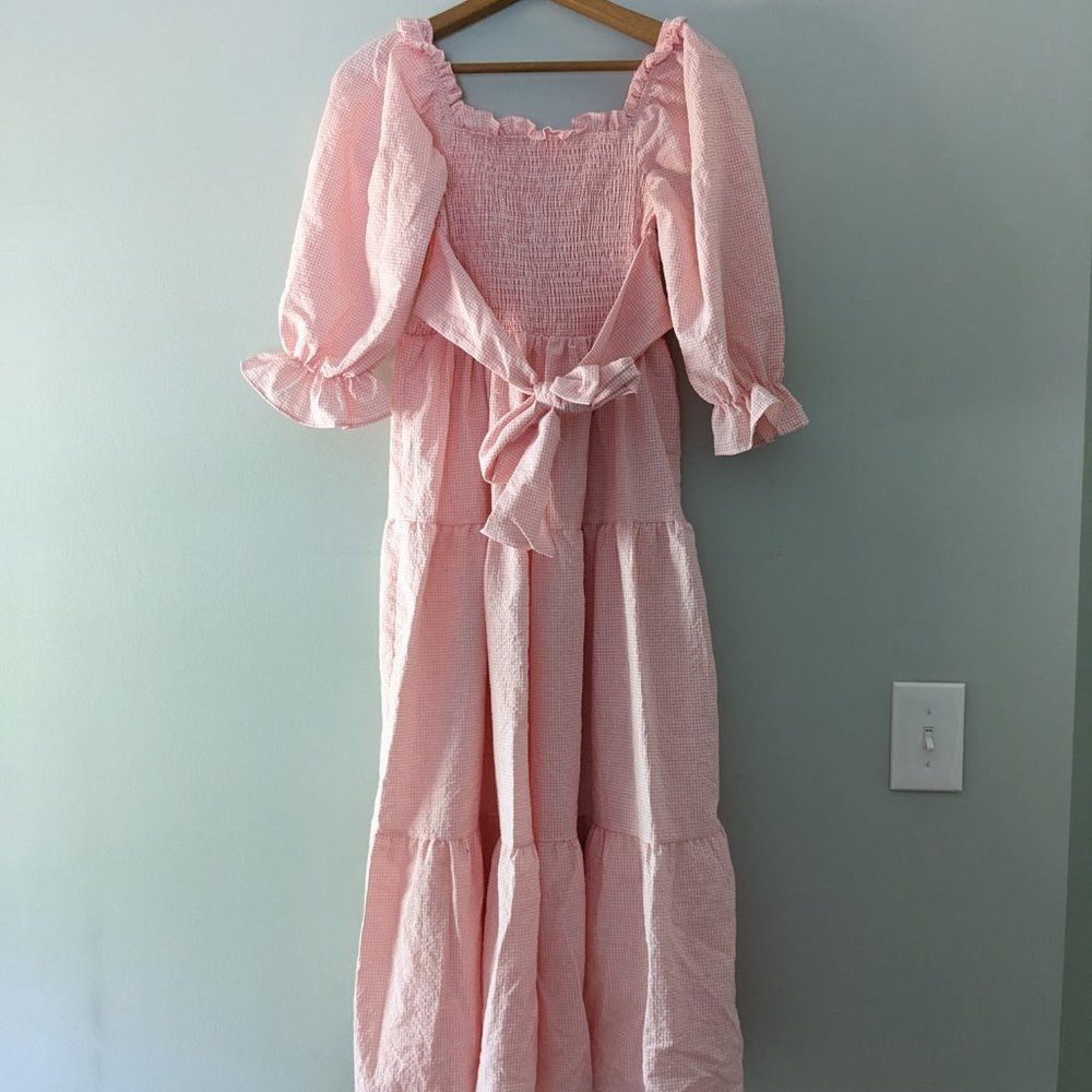 Layered Tiered Dress - Gingham Berries